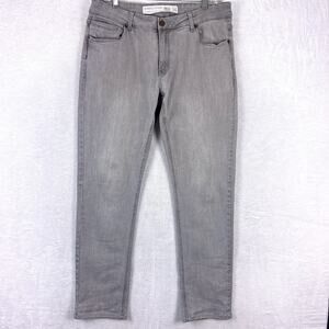 Barbell Apparel Jeans Men 34x31 Gray Athletic Fit Stretch Workout Bodybuilding